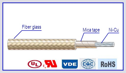 AWM 5335 GLASS FIBER BRAID MICA TAPED ELECTRIC WIR